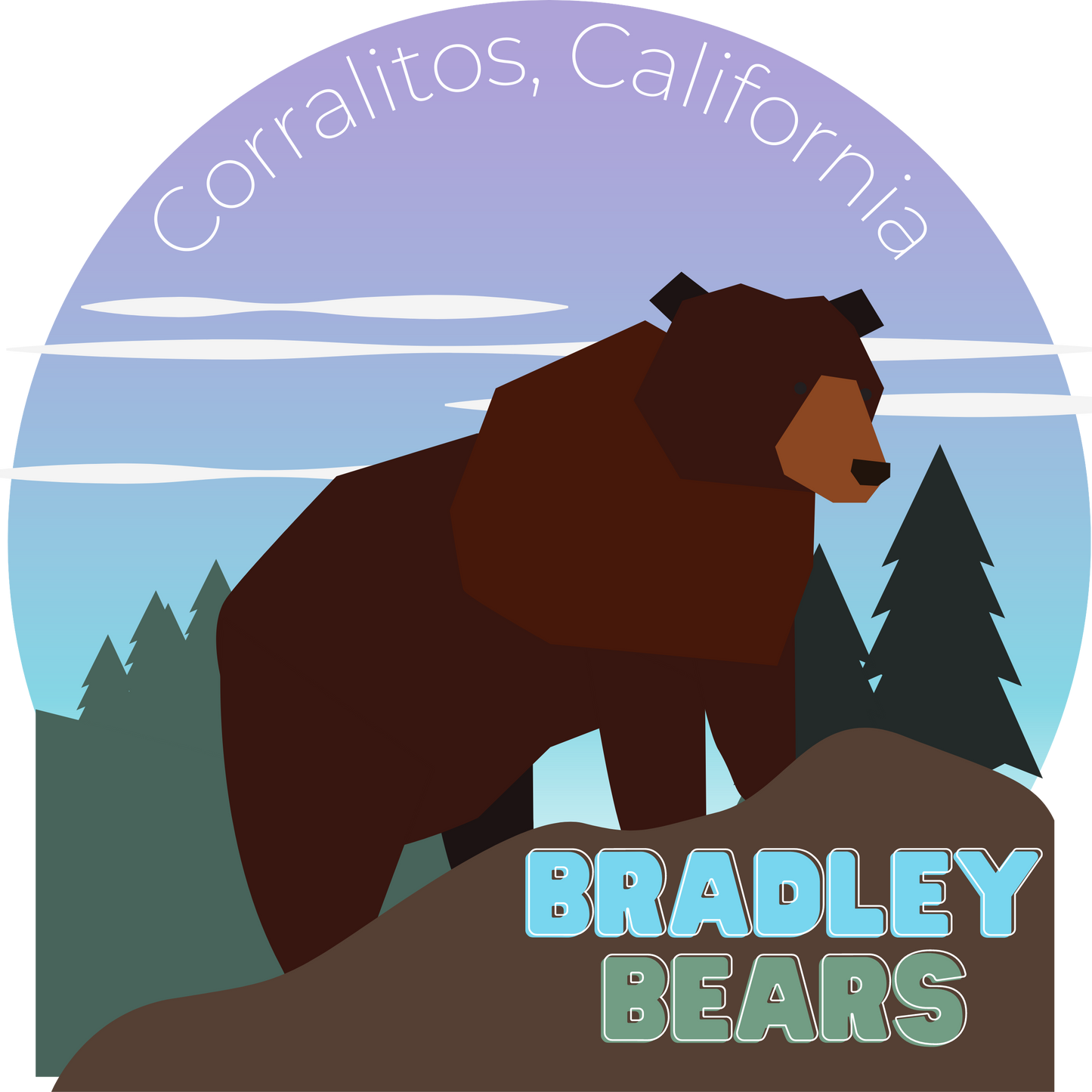 Bradley Bears (On Mountain) Hooded Sweatshirt