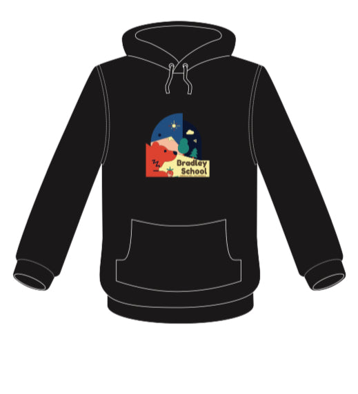 Bradley School (Strawberry Logo) Hooded Sweatshirt
