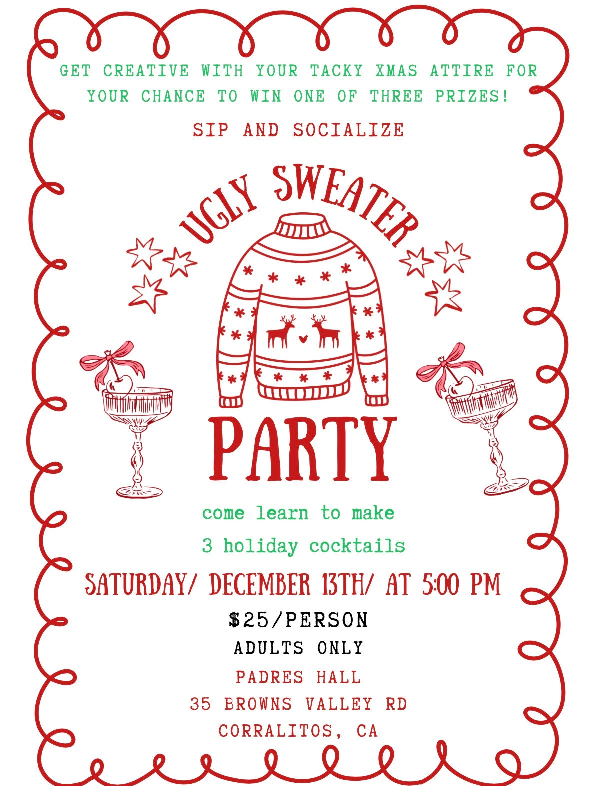 Ugly Sweater's & Cocktail's